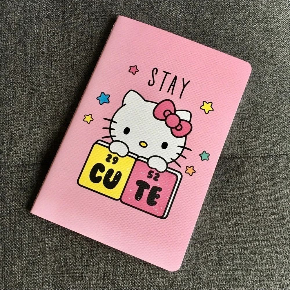 Hello Kitty “STAY CUTE” Notebook, Pink, 80 lined pages
